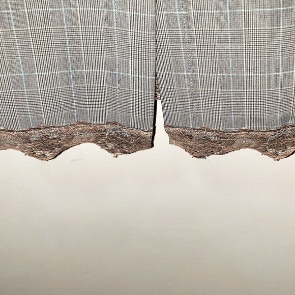 Dex Tweed Retro Dress Zipper Back Hooks Lace Adjustable Strap Knee High Spandex - Picture 4 of 9